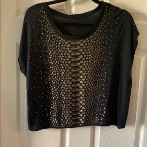 Black and Gold Women's Top
